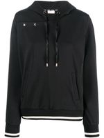 LIU JO hoodie en coton à patch logo - Noir