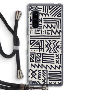 Marrakech print: Sony Xperia 5 Transparant Hoesje met koord