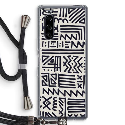 Marrakech print: Sony Xperia 5 Transparant Hoesje met koord