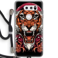 Tiger and Rattlesnakes: LG V30 Transparant Hoesje met koord