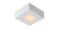 Lucide Brice vierkante plafondlamp 10.8cm 8W wit - thumbnail