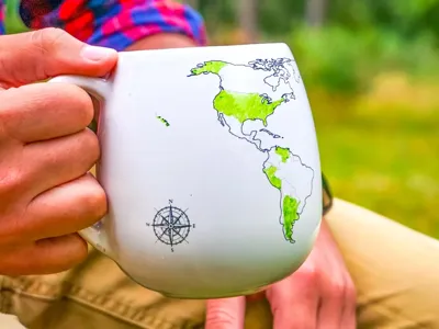Wereldkaart Mok Wereldkaart Mok
