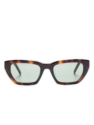 Saint Laurent Eyewear lunettes de soleil à monture papillon - Marron