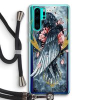 Golden Raven: Huawei P30 Pro Transparant Hoesje met koord