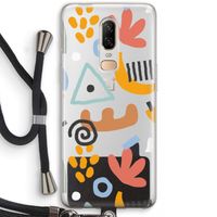 Abstract: OnePlus 6 Transparant Hoesje met koord