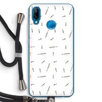 Hipster stripes: Huawei P20 Lite Transparant Hoesje met koord