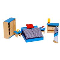 Goki poppenhuis meubeltjes slaapkamer