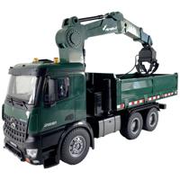 Amewi 22568 Arocs Kranwagen 1:14 Elektro RC truck RTR Incl. accu en laadkabel, Met geluidsfunctie, Met lichteffect