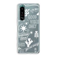 Good vibes: Sony Xperia 5 III Transparant Hoesje