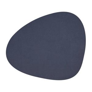 LIND DNA Placemat Hippo - Leer - Navy Blue - 44 x 37 cm