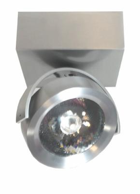 Artdelight OpbouwspotDutchess geborsteld metaal - QR 0001 SQ ALU-LED