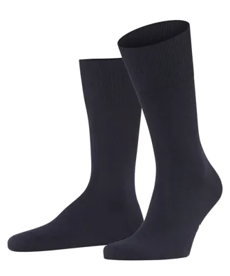 FALKE Airport heren merino wollen sokken 1-Paar - Reissokken mannen - Wollen vliegtuigsokken