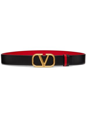 Valentino Garavani ceinture réversible VLogo Signature 30 mm - Noir