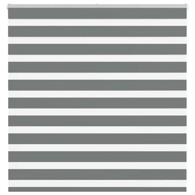 VidaXL Zebra rolgordijn 145x100 cm stofbreedte 140,9 cm donkergrijs