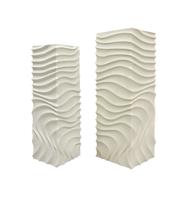 Isaiah Zuilen Golvend - Set van 2 in Wit MDF