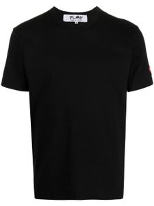 Comme Des Garçons Play t-shirt en coton à patch logo - Noir