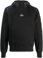 Parajumpers hoodie en polaire Electra à logo imprimé - Noir