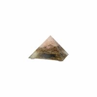 Orgonite Piramide Rozenkwarts/ Shungiet (90 mm)