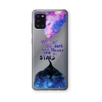 Stars quote: Samsung Galaxy A31 Transparant Hoesje