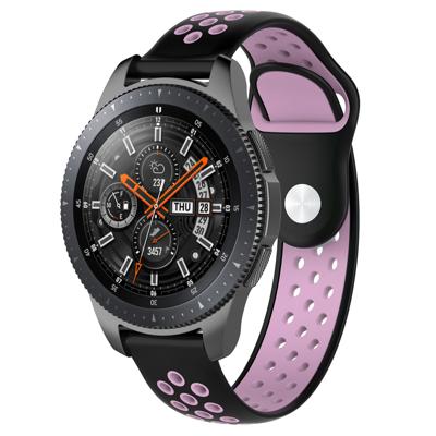 Huawei Watch GT Dubbel Sport Band - Zwart Roze Huawei Watch GT Dubbel Sport Band - Zwart Roze