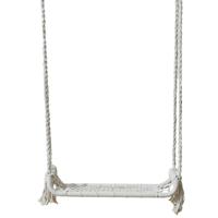 Tuin/balkon schommel / Macrame Swing - naturel - metaal/stof - 65 x 20 x 160 cm