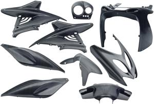 Edge Plaatset 9-delig voor yamaha aerox tot bouwjaar 2014 - carbon look