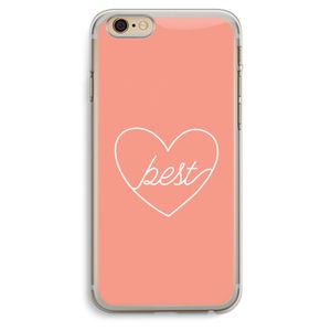 Best heart: iPhone 6 Plus / 6S Plus Transparant Hoesje
