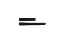 Horlogeband Burberry BU1053 Glad leder Zwart 14mm