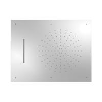 Hoofddouche Tres Exclusive | 50x65 cm | Met waterval | Rechthoek | Chroom