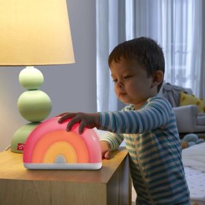 Fisher-Price Soothe & Glow Rainbow babynachtlamp vrijstaand - wit