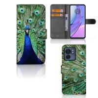 Motorola Edge 40 | Telefoonhoesje | Met pasjeshouder | Pauw