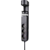 Neomounts DS22-840BL6 Bureaustekkerdoos Zwart Randaarde stekker 1 stuk(s)