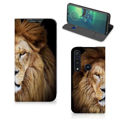 Motorola G8 Plus | Hoesje maken | Leeuw