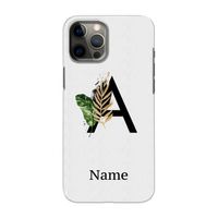 Charcoal Flora: Volledig geprint iPhone 12 Pro Max Hoesje