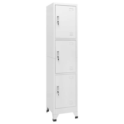 Lockerkast met 3 vakken 38x45x180 cm