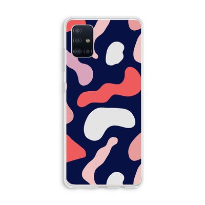Memphis Shapes Pink: Galaxy A51 4G Transparant Hoesje