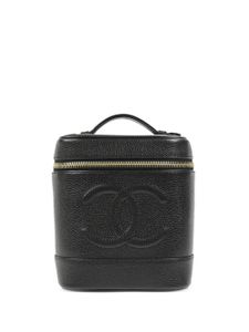 CHANEL Pre-Owned sac à main à logo cousu (2002) - Noir