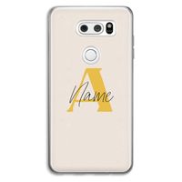 Amber Script: LG V30 Transparant Hoesje