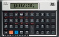 HP 12c calculator Desktop Financiële rekenmachine Aluminium, Zwart - thumbnail