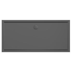 Xenz Mariana Plus rechthoekige douchebak acryl 170x90cm zwart mat