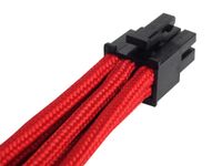 Silverstone 6-pin PCIe verlengkabel 0.25m Rood - thumbnail