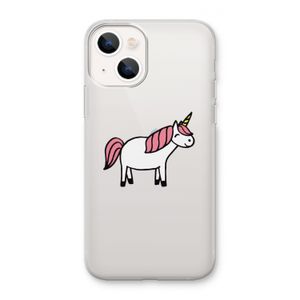 Eenhoorn: iPhone 13 mini Transparant Hoesje
