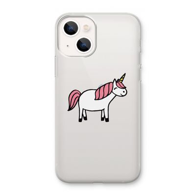 Eenhoorn: iPhone 13 mini Transparant Hoesje