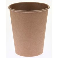 20x Kraft papieren koffiebekers/drinkbekers 250 ml - Bekers