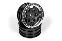 1.9 Walker Evans Street Wheel - Chrome/Black (2pcs) (AX08140) - thumbnail