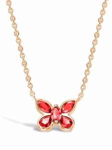 Pragnell collier Butterfly en or 18ct à pendentif orné de rubis