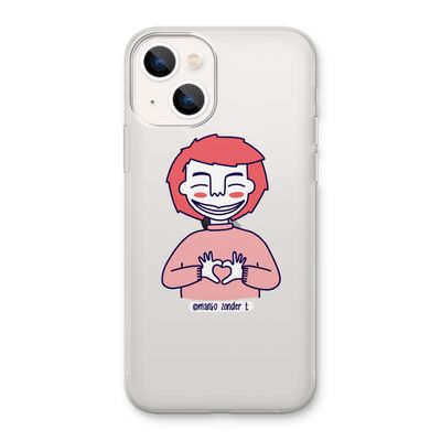Hartje: iPhone 13 Transparant Hoesje