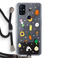 Happy bento friends: OnePlus Nord N10 5G Transparant Hoesje met koord