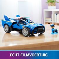 PAW Patrol The Mighty Movie - Chase's Raceauto - Transformerende-speelgoedauto met licht en geluid - inclusief Chase-actiefiguur - thumbnail