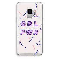 GRL PWR: Samsung Galaxy S9 Transparant Hoesje